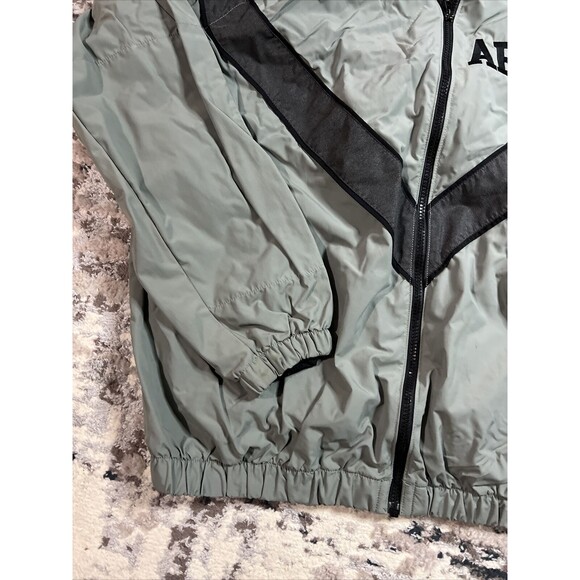IPFU Jacket Mens Medium Long Gray ARMY JWOD Skilcraft Windbreaker Full Zip - Picture 3 of 13